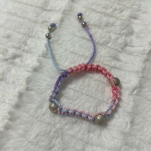 Adjustable Beaded Woven Bracelet